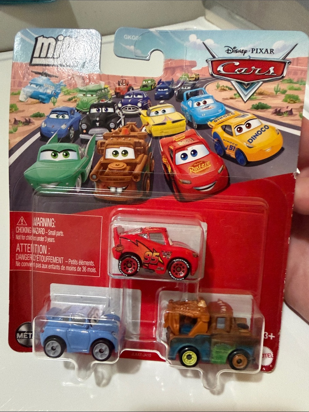 Disney Pixar Cars Mini Racers 3-Pack Sally Lightning McQueen Mater NEW